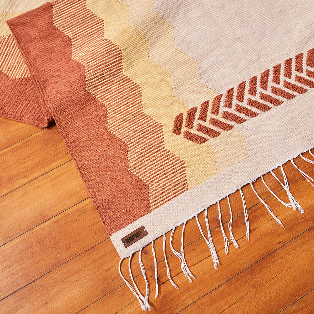 Soumak Cotton Kilim Rug