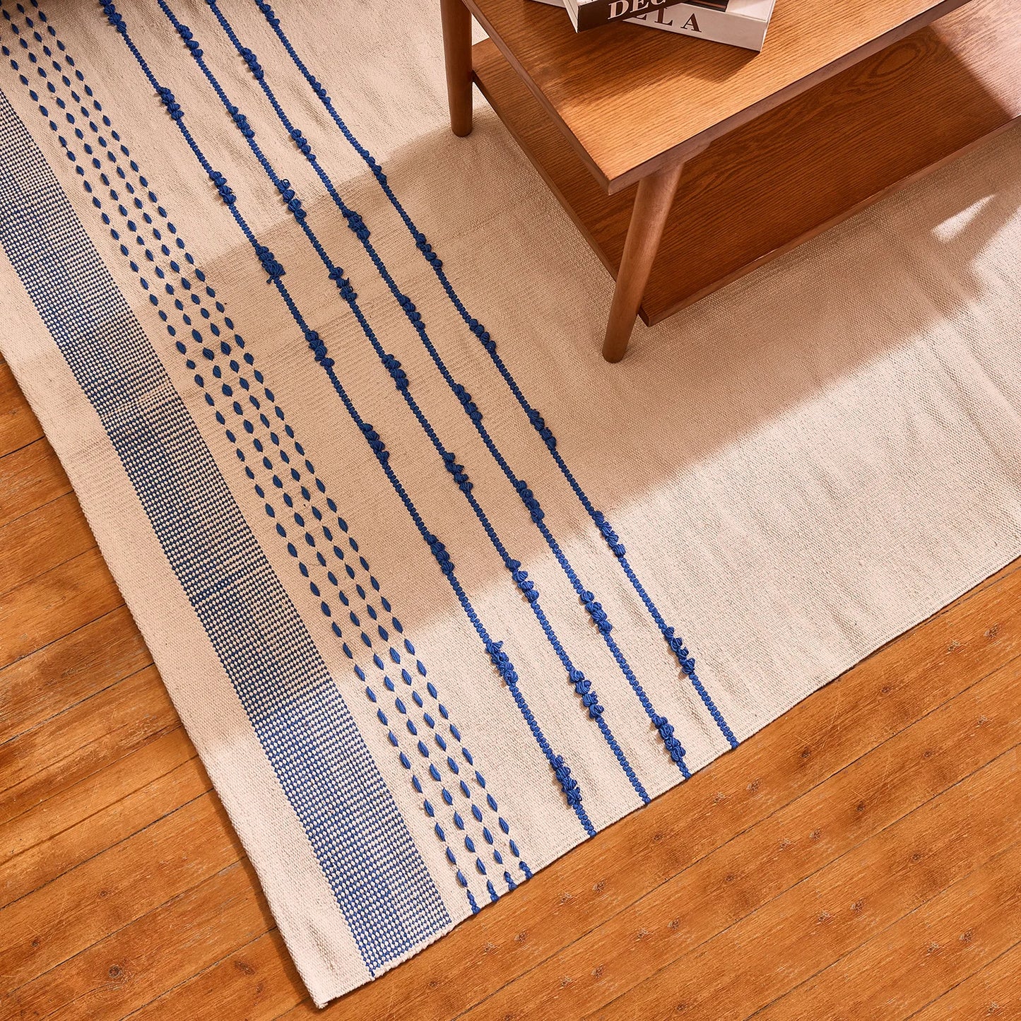 Textured Cotton Kilim Rug