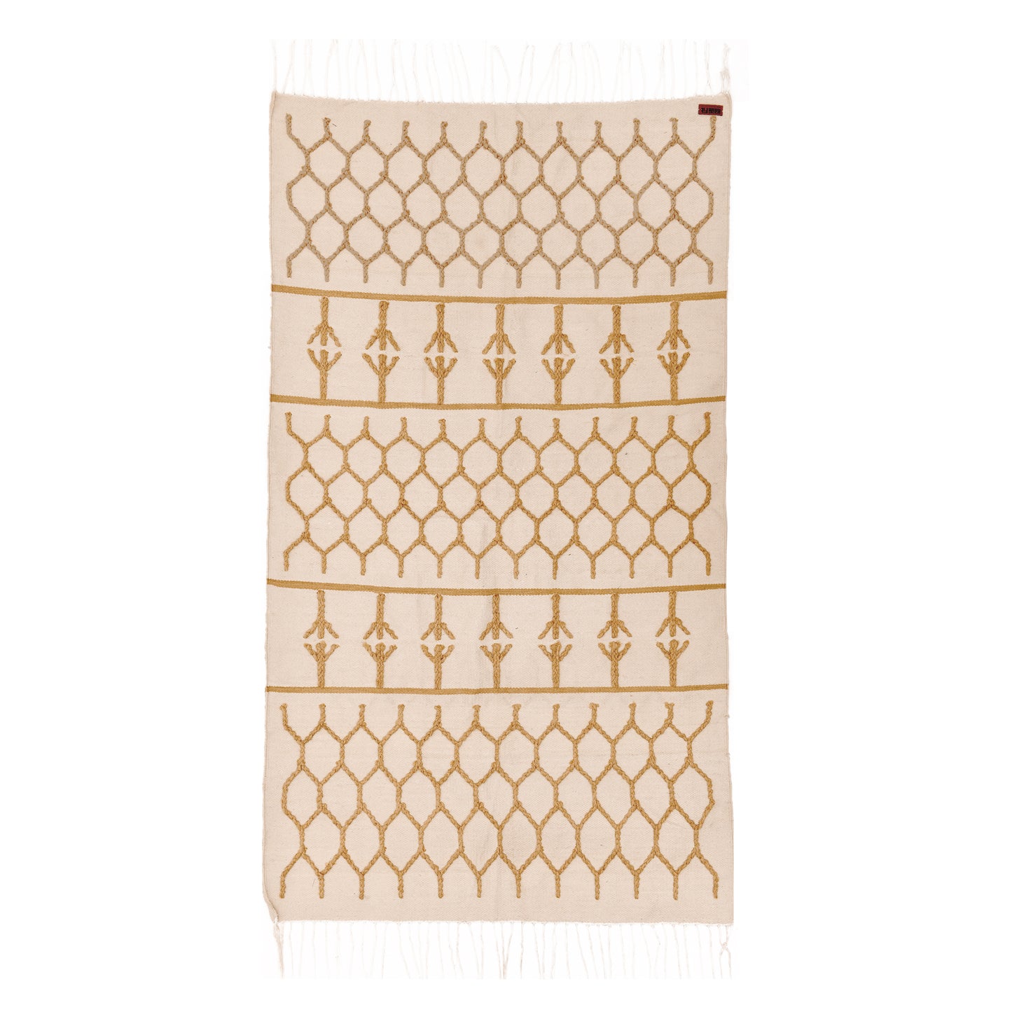 BeeHive Cotton Kilim Rug