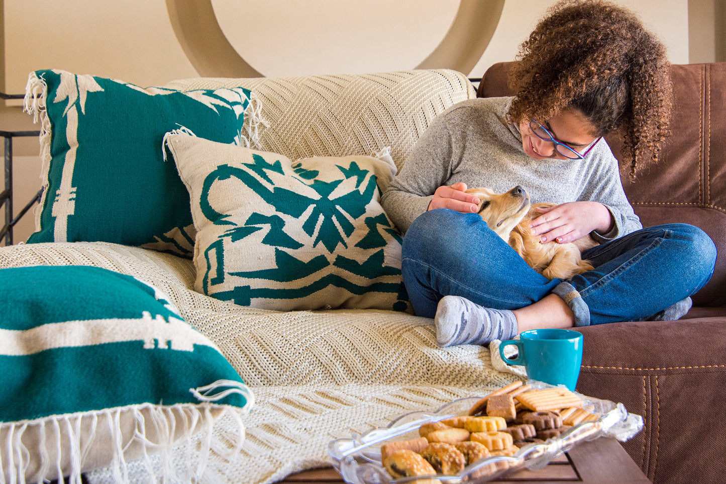 Flower Bucket Kilim Cushion