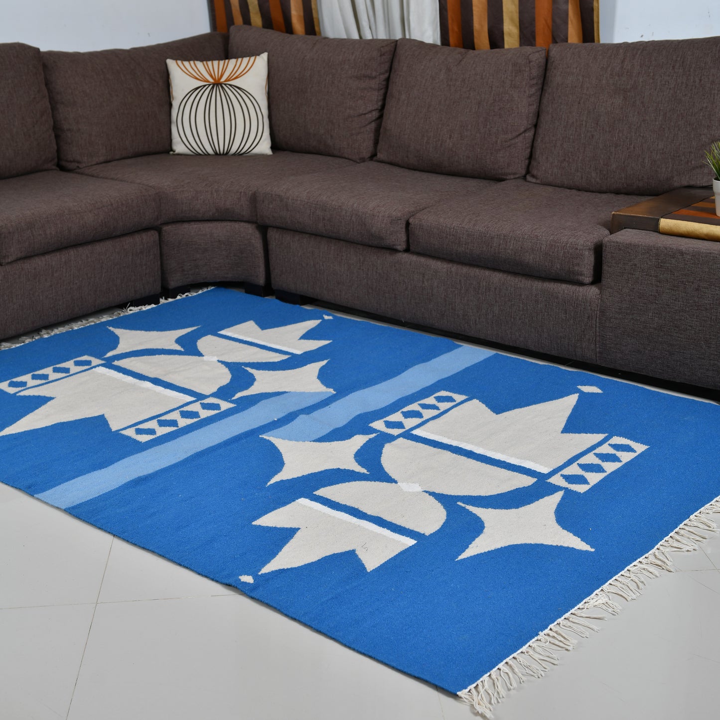 Lotus Flower Kilim Carpet