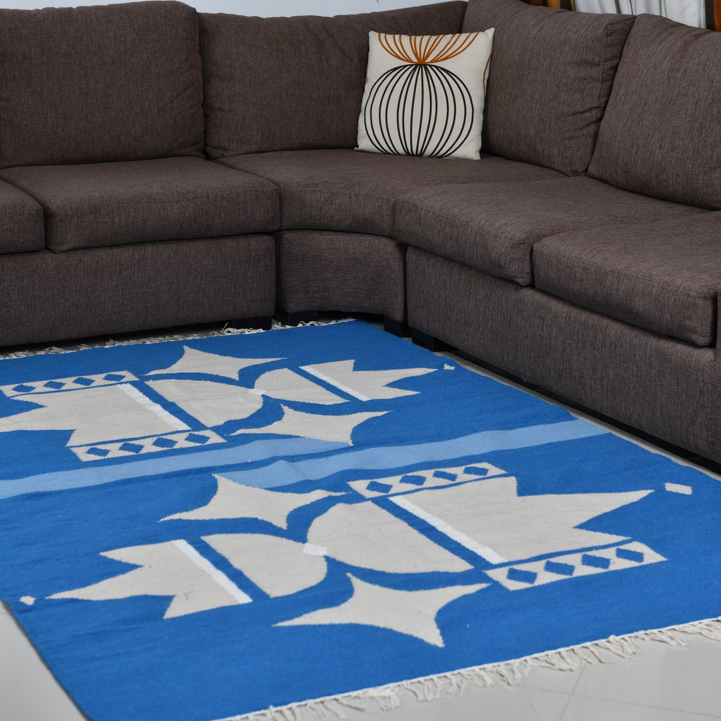 Lotus Flower Kilim Carpet