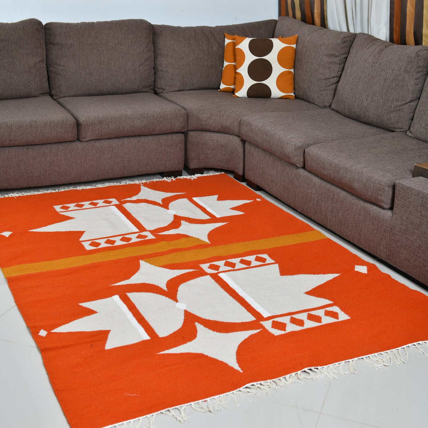 Lotus Flower Kilim Carpet