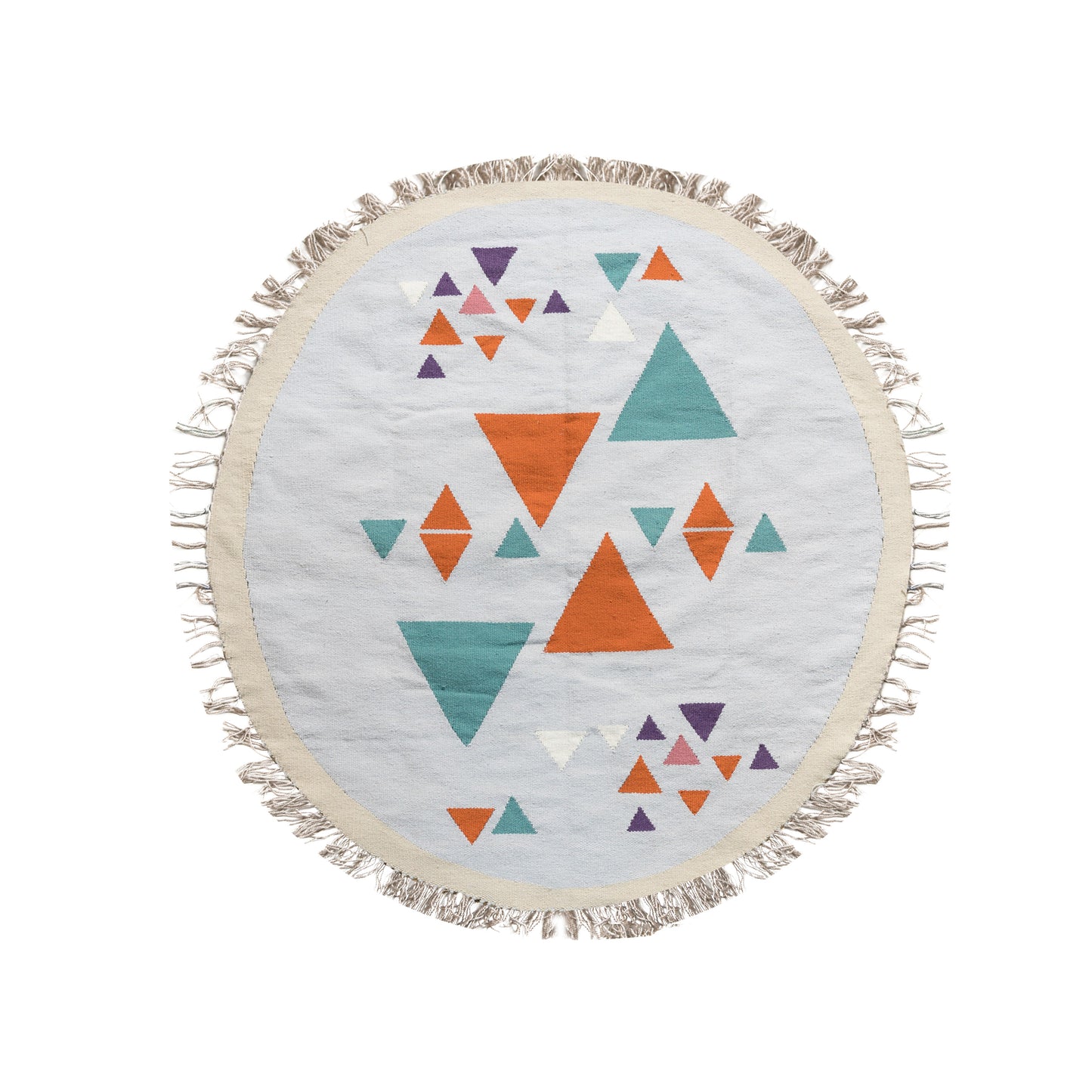 Wandering Triangles Kilim Rug