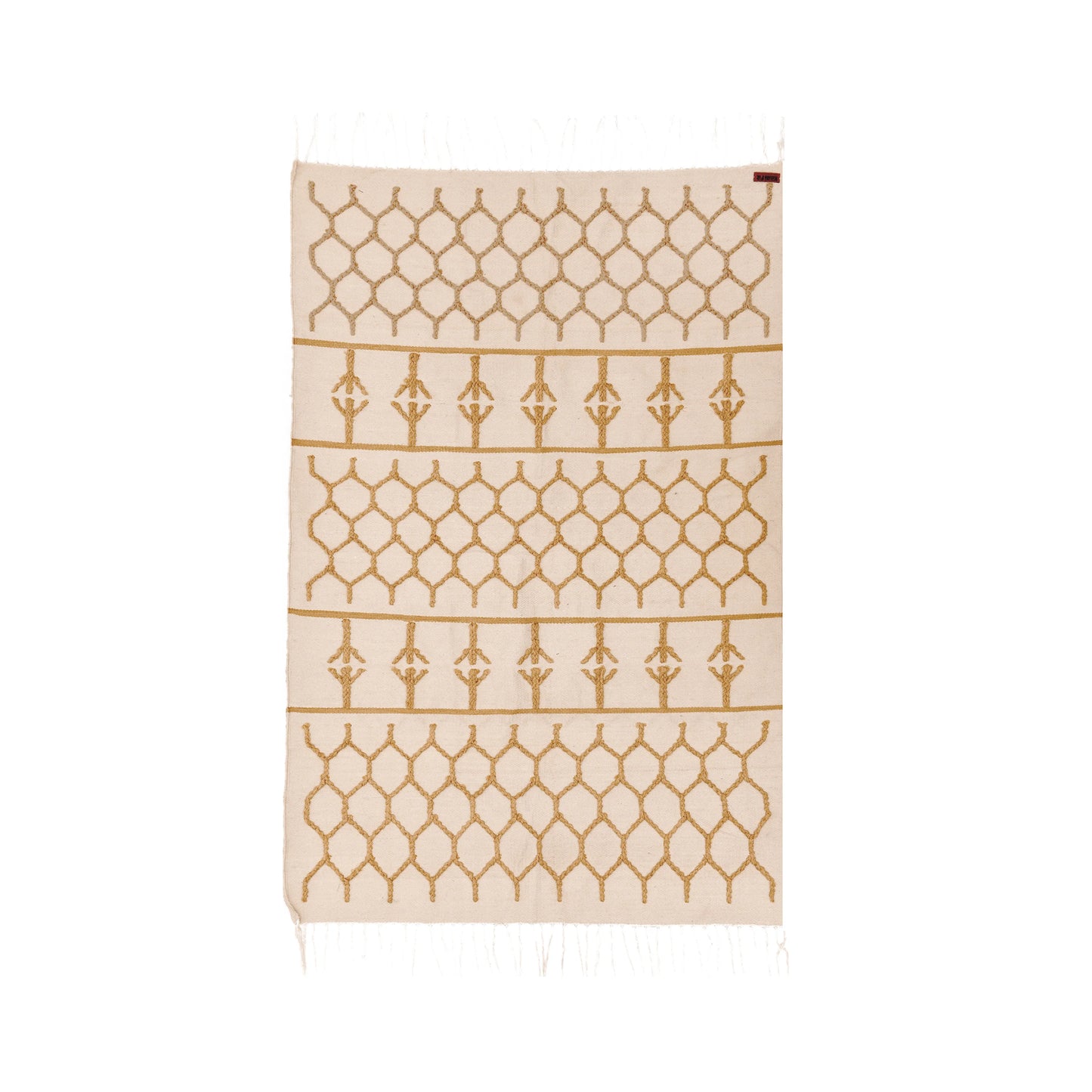 BeeHive Cotton Kilim Rug