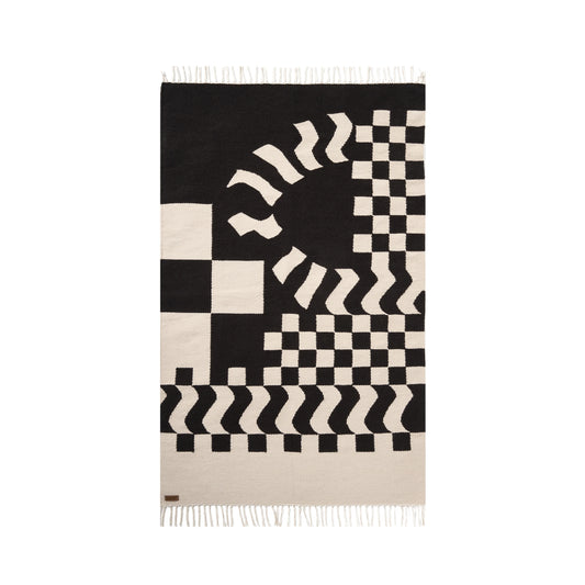 Checkerd Kilim Rug