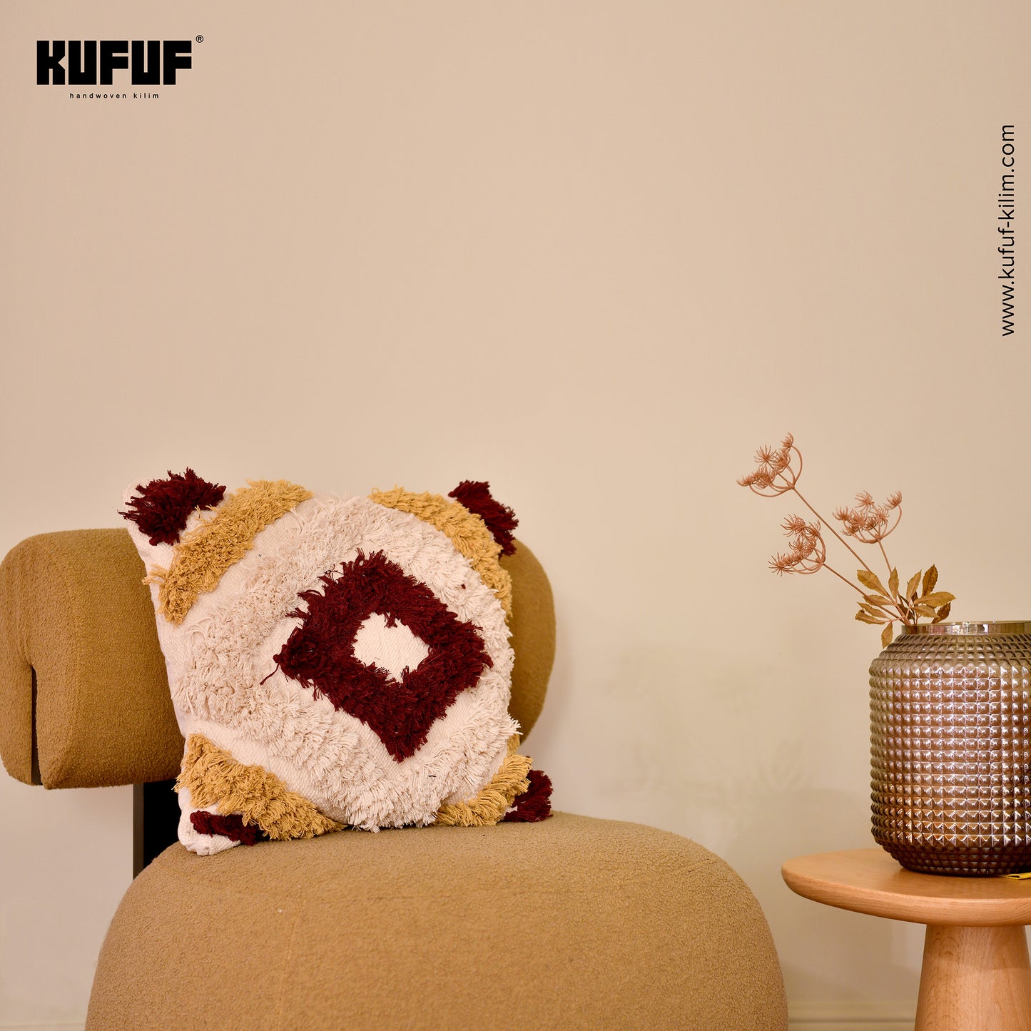 Shaggy Kilim Cushion