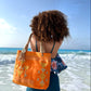 Lotus Handbag - Orange