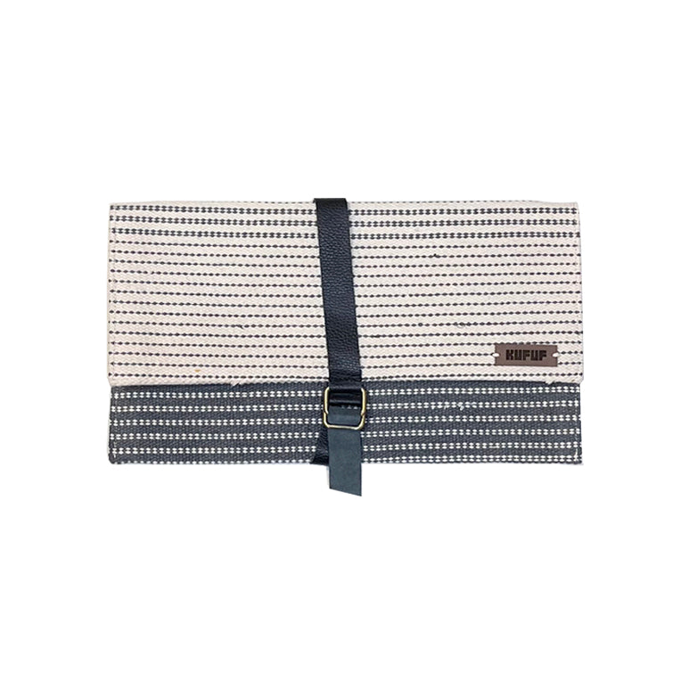 Stripped Handbag - Clutch