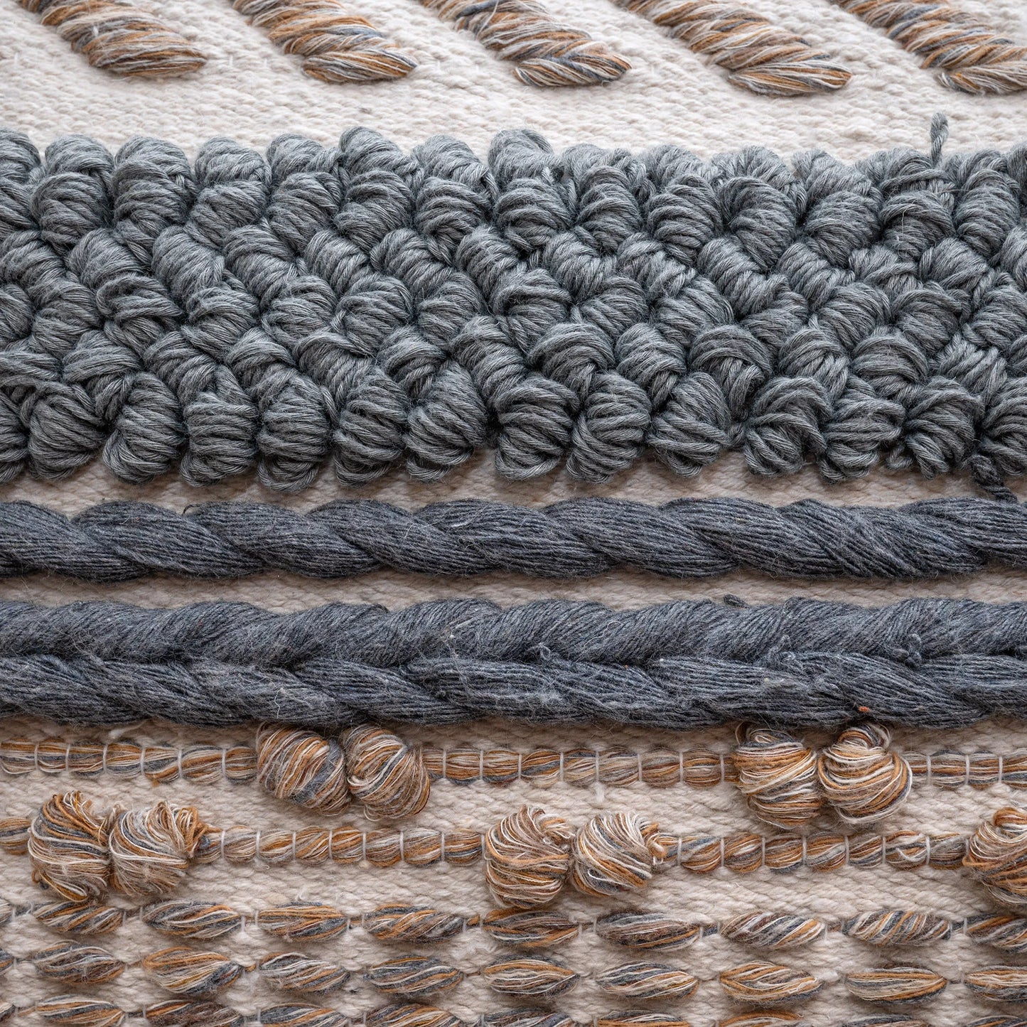 Textured stripes Kilim Cushion