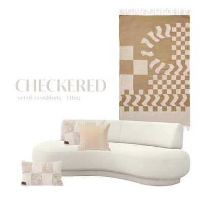 Checkered Kilim Set
