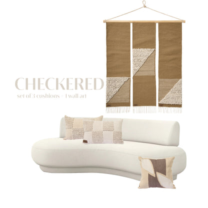 Checkered Kilim Wall art Set