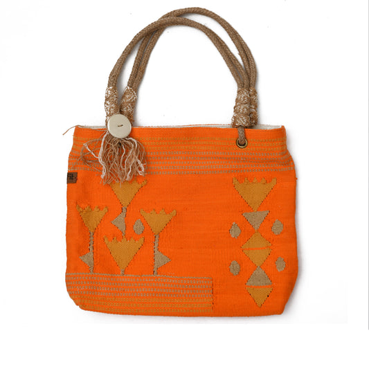 Lotus Handbag - Orange