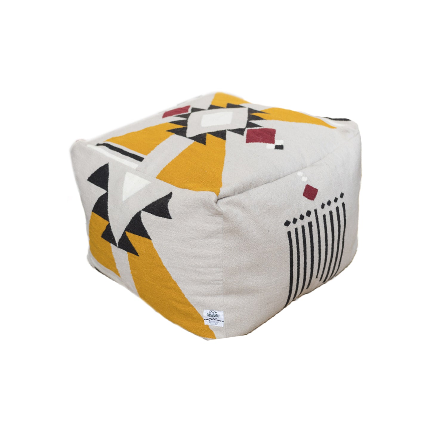 Shining Sun Kilim Pouf