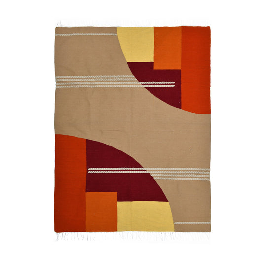 Sun Scene Wool Kilim